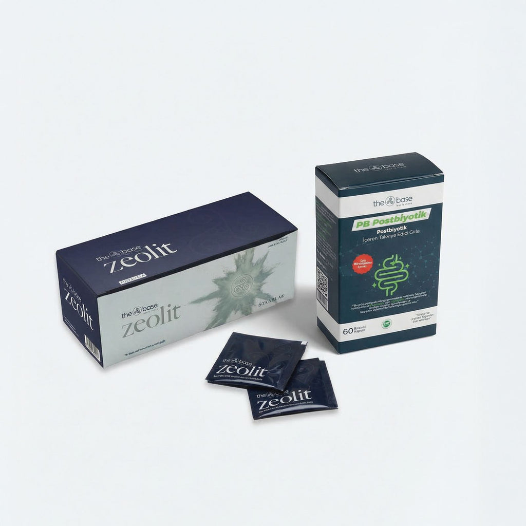 The Base - PB Postbiyotik 60 Kapsül ve Zeolit 45 Saşe – Sağlik